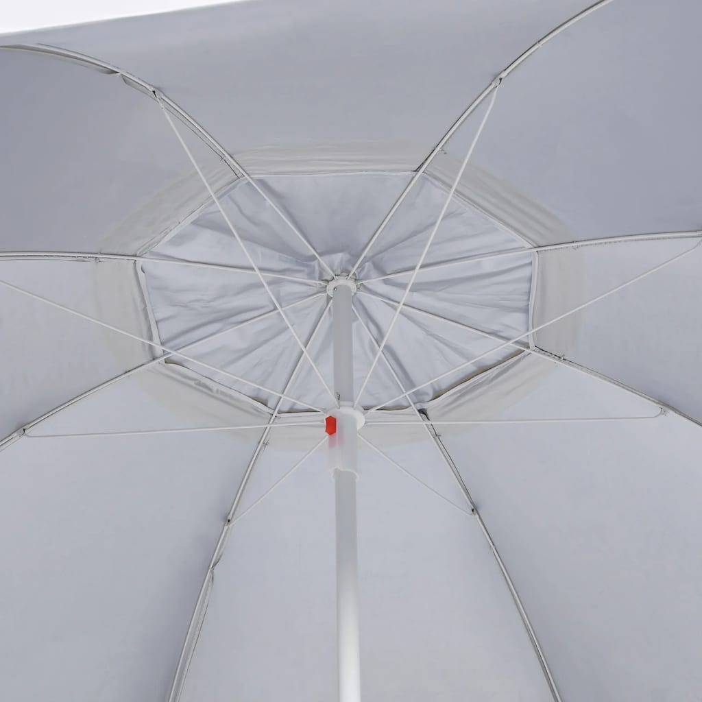 Helloshop26 - Parasol de plage avec parois latérales 215 cm sable - Image 6