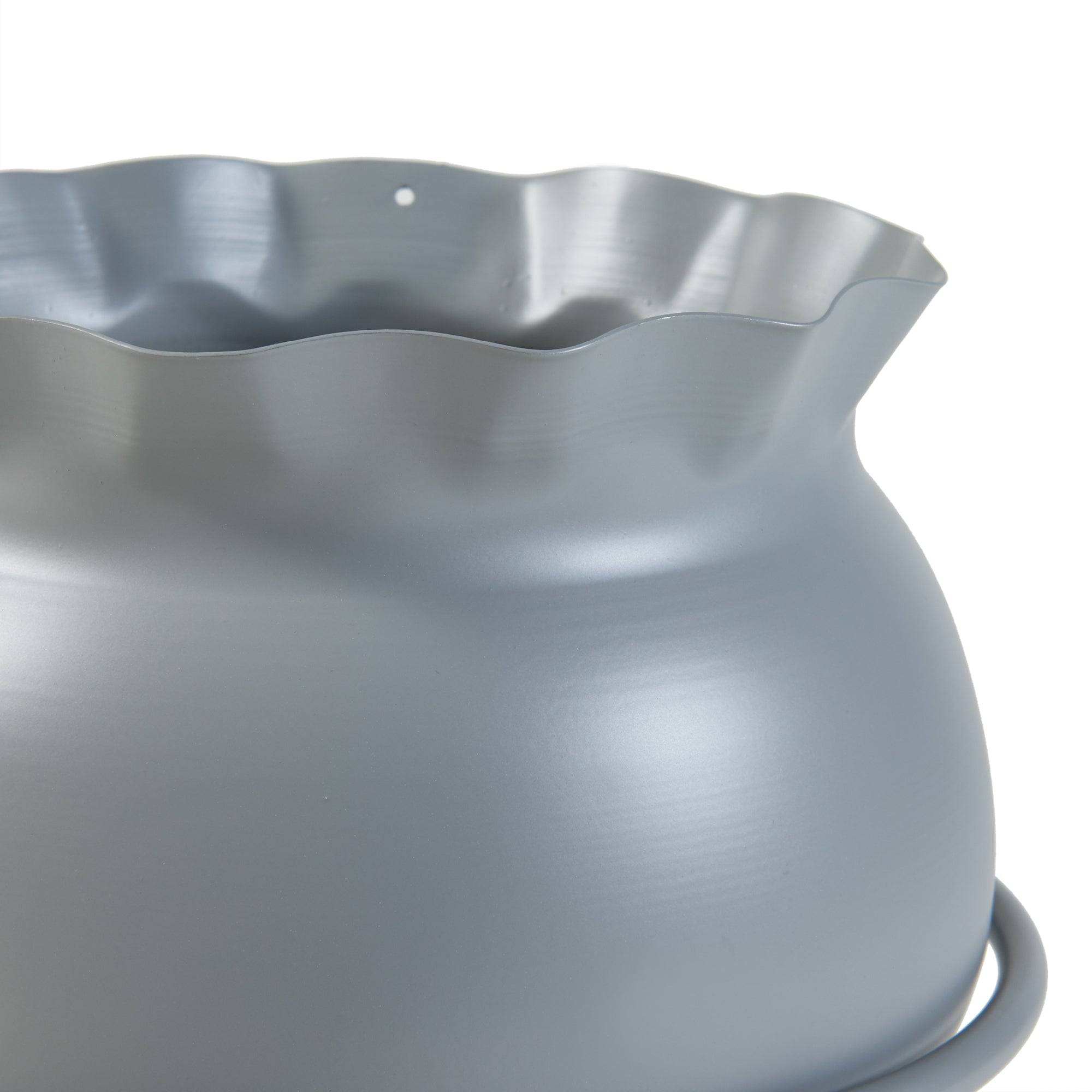 Porte-plantes style intemportel support 38 x 24 cm gris - Image 3