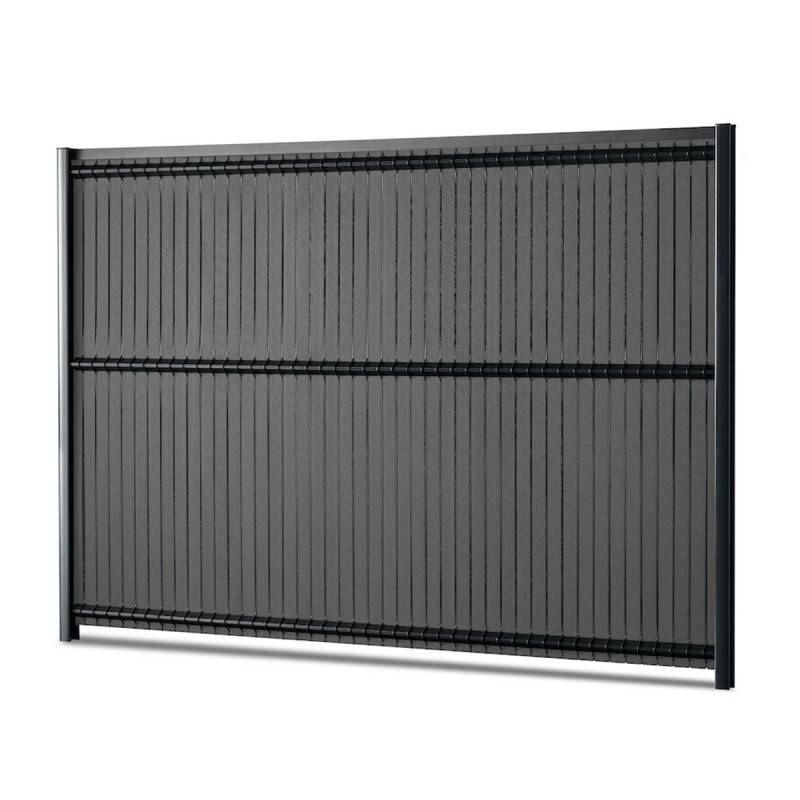 Kit lamelles occultantes rigide composite H 1m93 L 2m50 Gris anthracite - Easy Clôture - Image 2