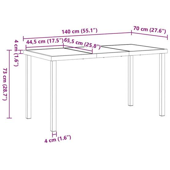 ComfortXL - Table et chaises de jardin 4 places en polyrotin et verre pour extérieur Beige – ComfortXL Outdoor Living - Image 4