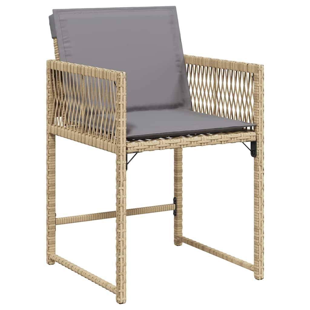 ComfortXL - Table et chaises de jardin 4 places en polyrotin et verre pour extérieur Beige – ComfortXL Outdoor Living - Image 6