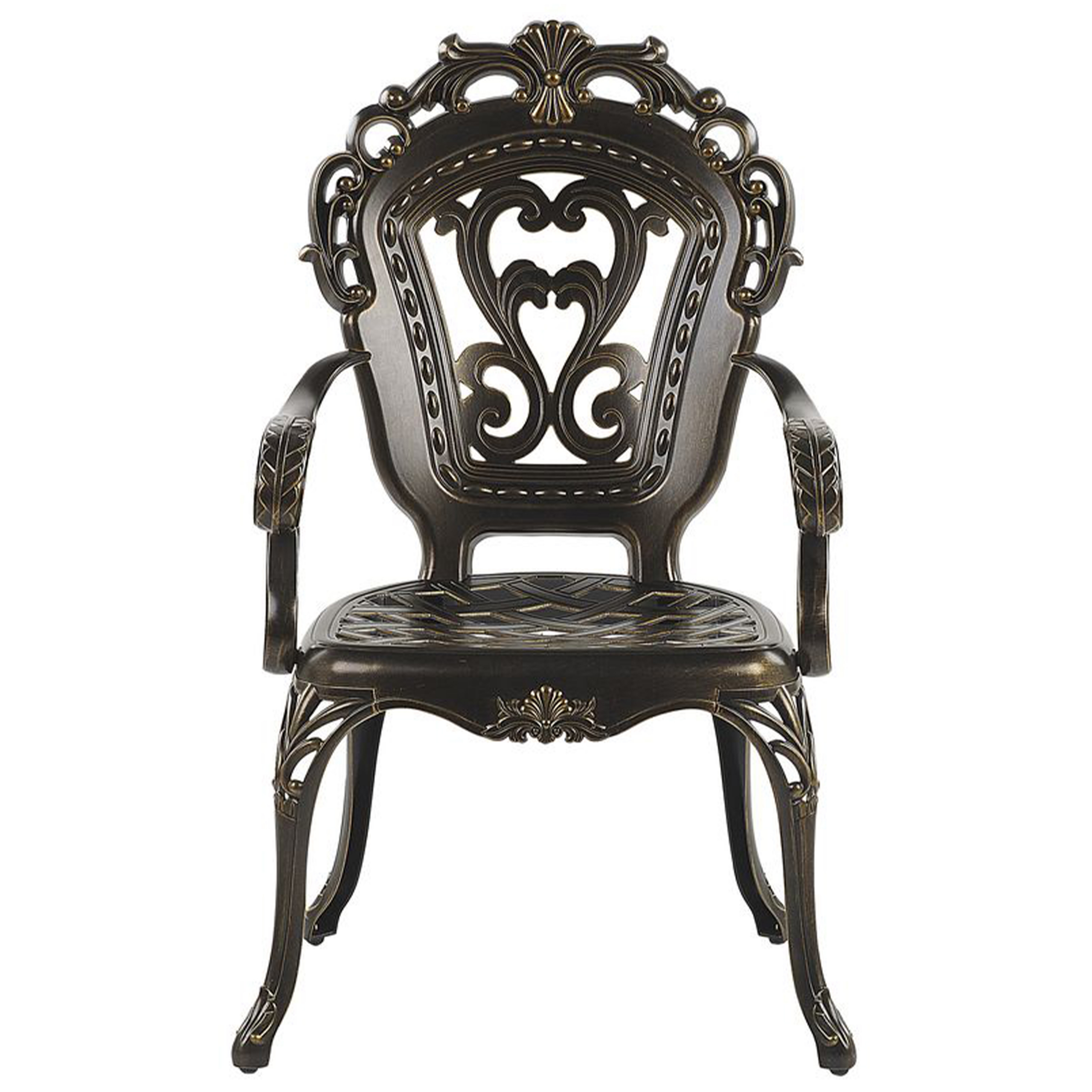 Beliani - Chaise de jardin Aluminium Marron foncé SAPRI - Beliani - Image 5