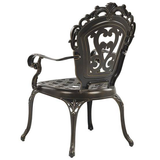 Beliani - Chaise de jardin Aluminium Marron foncé SAPRI - Beliani - Image 5