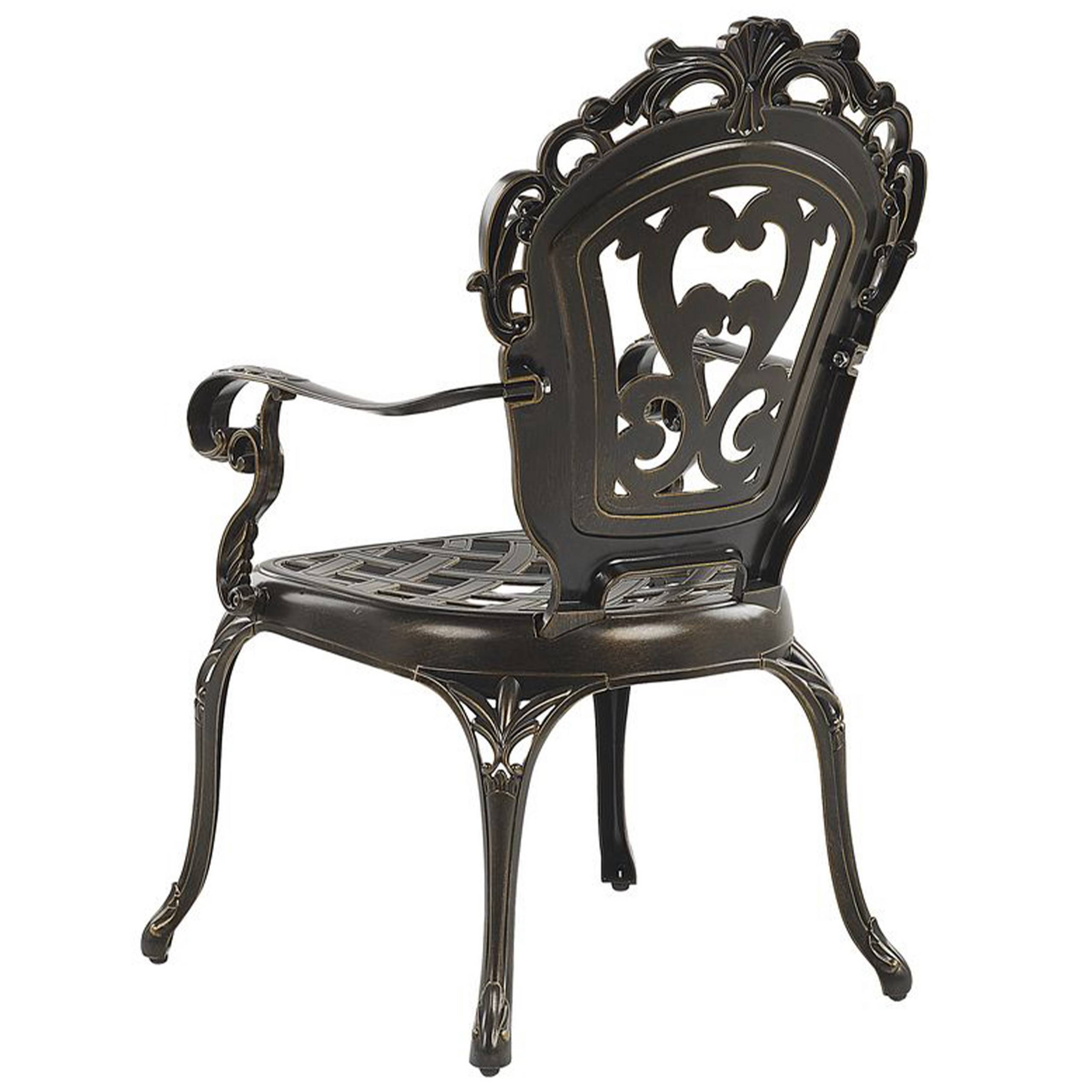 Beliani - Chaise de jardin Aluminium Marron foncé SAPRI - Beliani - Image 5