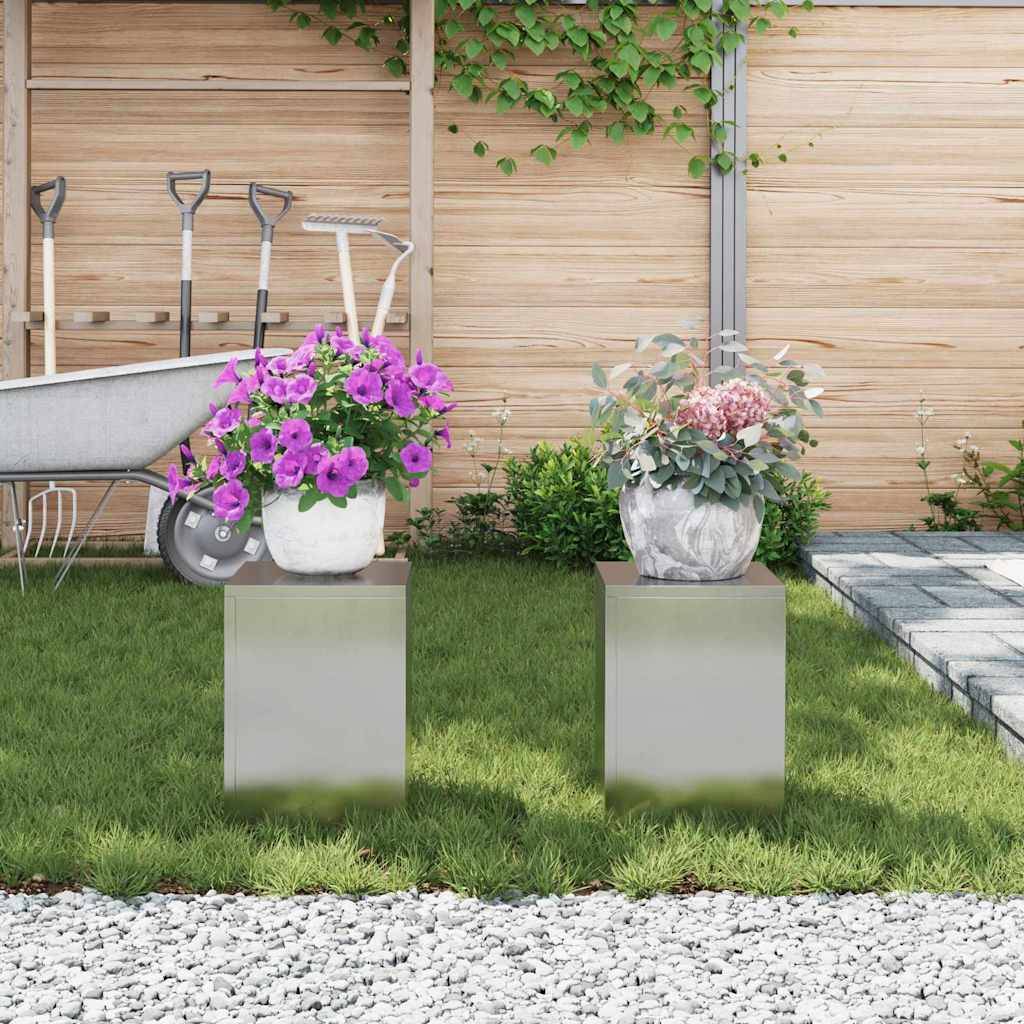 Support plante Prolenta Argent 24 X 24 X 35 cm - P95061A - Image 4
