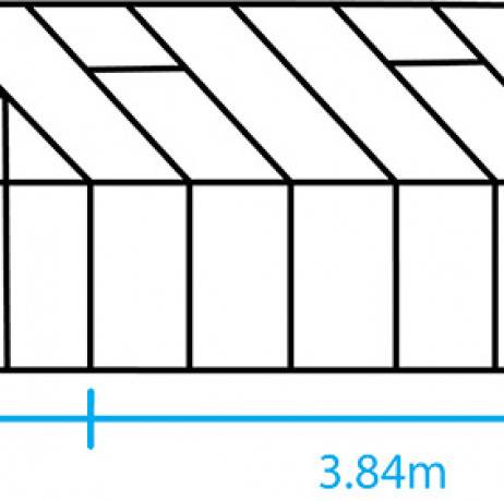 Halls - Serre de jardin Universal en verre trempé avec base de 9.9m², Couleur Vert - Image 5