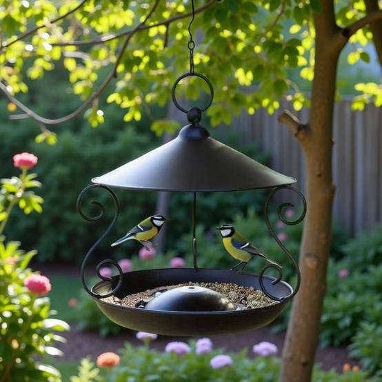 IntiMeg - Nourrisseur d'oiseaux en métal pour extérieur IntiMeg - Image 6