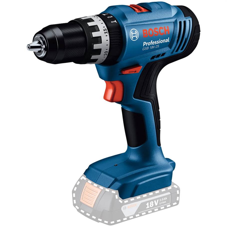 Bosch Professional - COMBO KIT 3 OUTILS : Perceuse Visseuse à percussions sans fil GSB 18V-25 + Marteau perforateur sans fil GBH 18V-18 + Meuleuse angulaire sans fil GWS 1 - Image 5