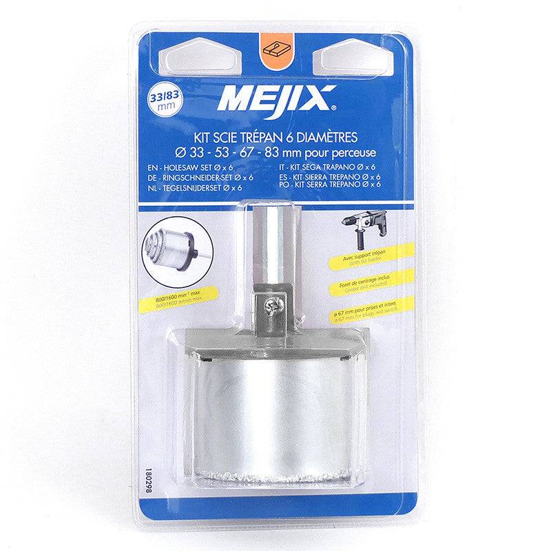 Kit scie trépan MEJIX 180298 diamètres 33/53/67/83 mm Mejix - Image 3