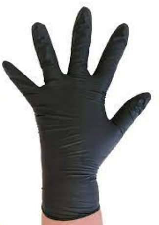 Gant vinyle nitrile noir non poudre taille XL - Lot de 4 boites de 1000 - Mediprotec Promosac