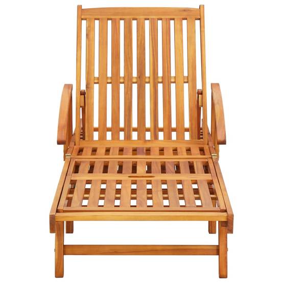 Lot 2 Lits de Bain Bois Acacia Roulettes Extérieur Bleu Roi – ComfortXL Outdoor Living - Image 3