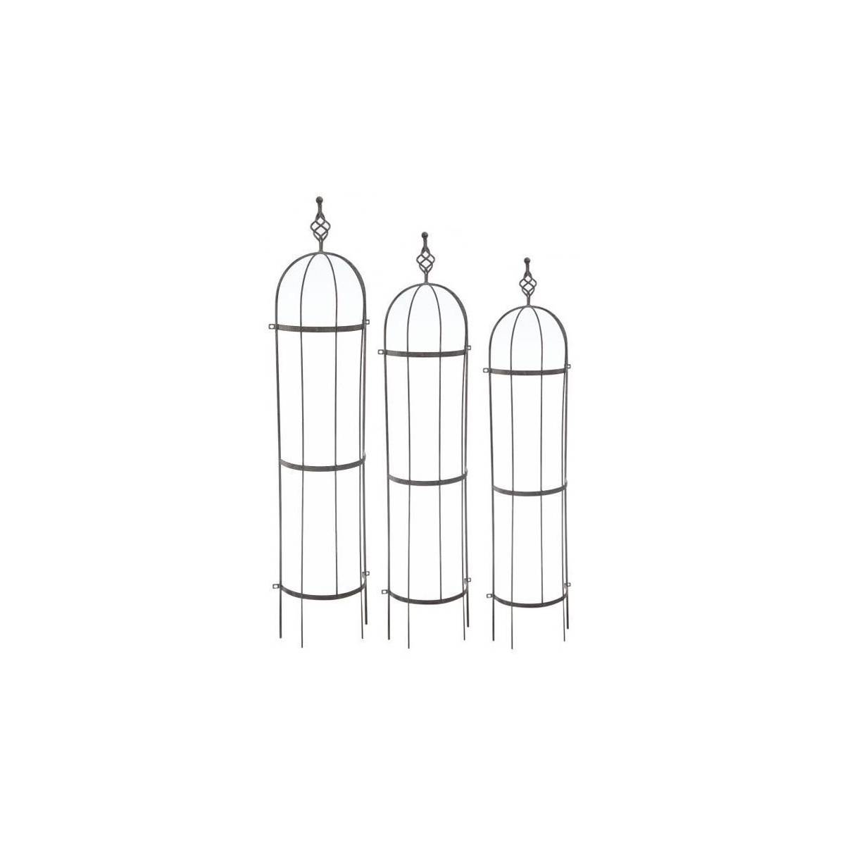 Aubry Gaspard - Treillis déco en métal vieilli (Lot de 3) - Image 1