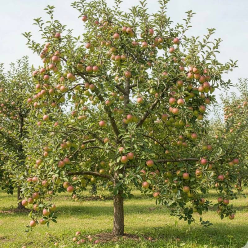 Pommier Reinette de Brive - Bon rendement - Pot de 12L - 1/2 tige - 150/175 cm - De 3,00 m à 5,00 m - Image 4