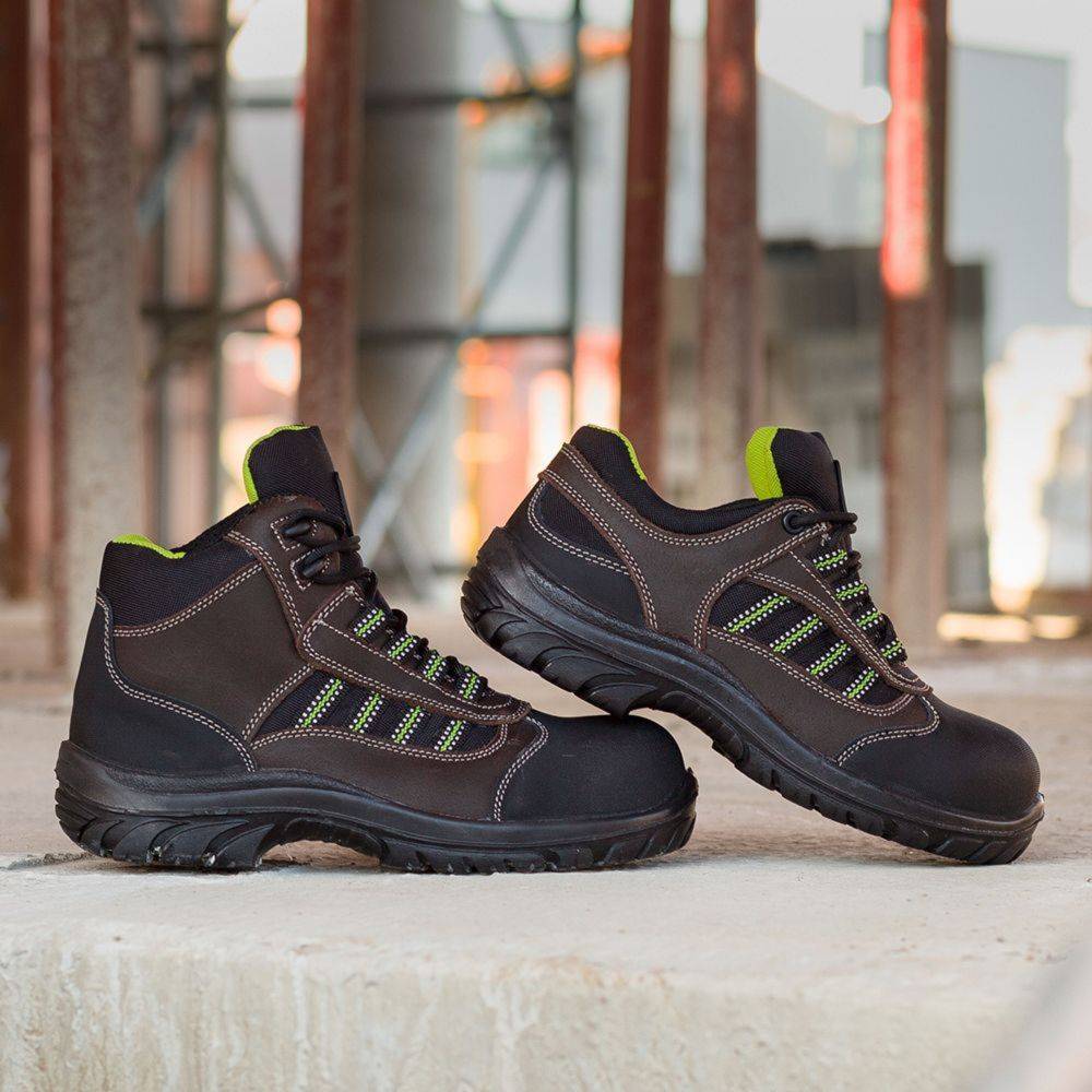 Lemaitre - Chaussures de sécurité montantes Lemaitre Danube S3 SRC Marron / Noir 48 - Image 3