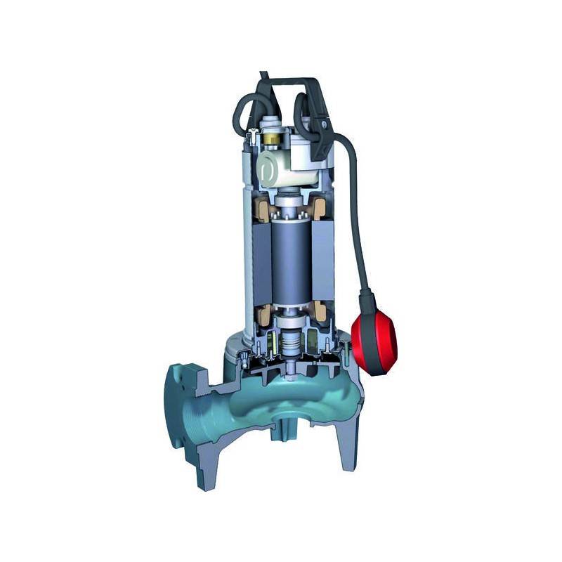 Pompe de relevage Calpeda GQSM508 0,55 kW à roue vortex sortie verticale jusqu'à 24 m3/h monophasé 220V - Image 4