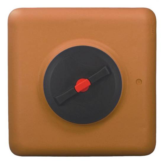Cuve récupération eau de pluie 200L - Réservoir aérien cubique Terracotta - Polyéthylène - ELBI CB - Image 4