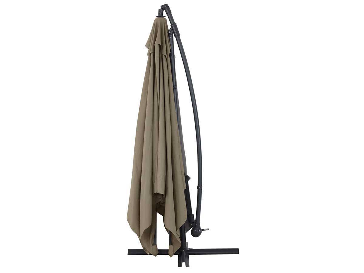 Habitat Et Jardin - Parasol Jardin Déporté  Alu "ilios 3" - Carré - 3 X3 M - Taupe -habitat Et Jardin - Image 2