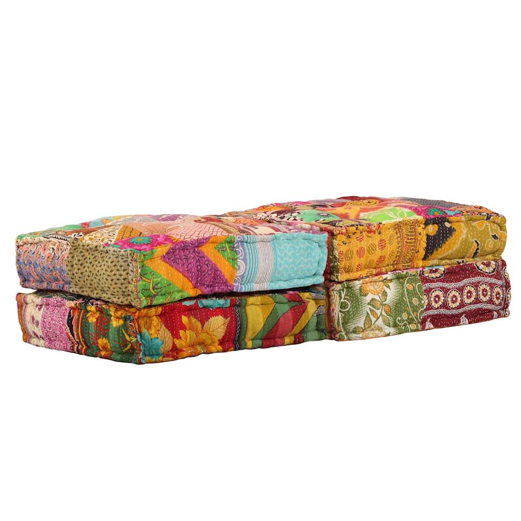 Canapé modulaire coton multicolore 140 x 70 x 85 cm - PANGIVO - Image 5