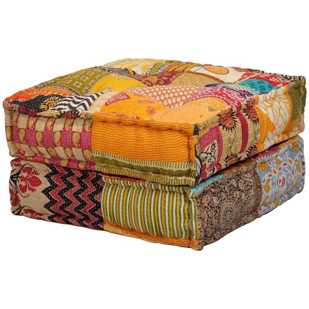 Canapé modulaire coton multicolore 140 x 70 x 85 cm - PANGIVO - Image 4