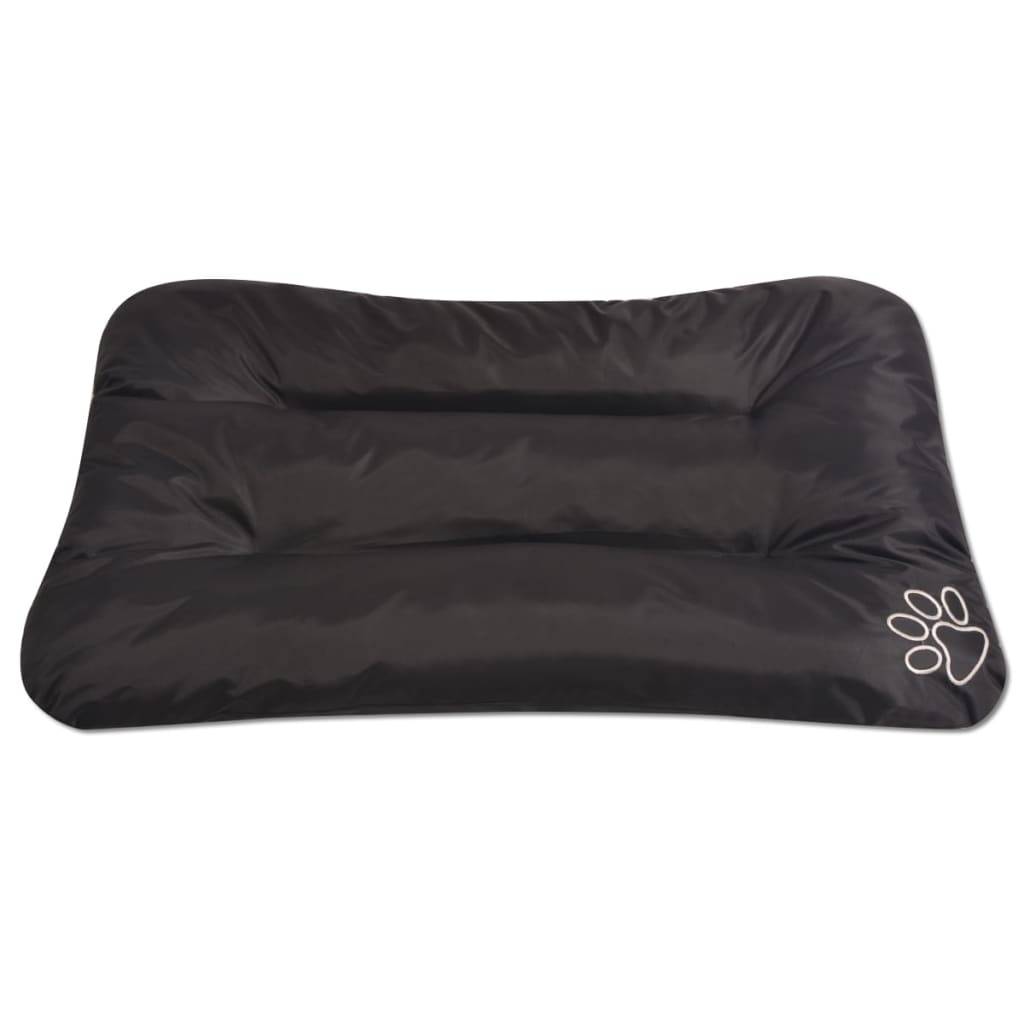 Matelas pour chiens tissu Oxford noir 115 x 70 x 12 cm - PANGIVO - Image 2