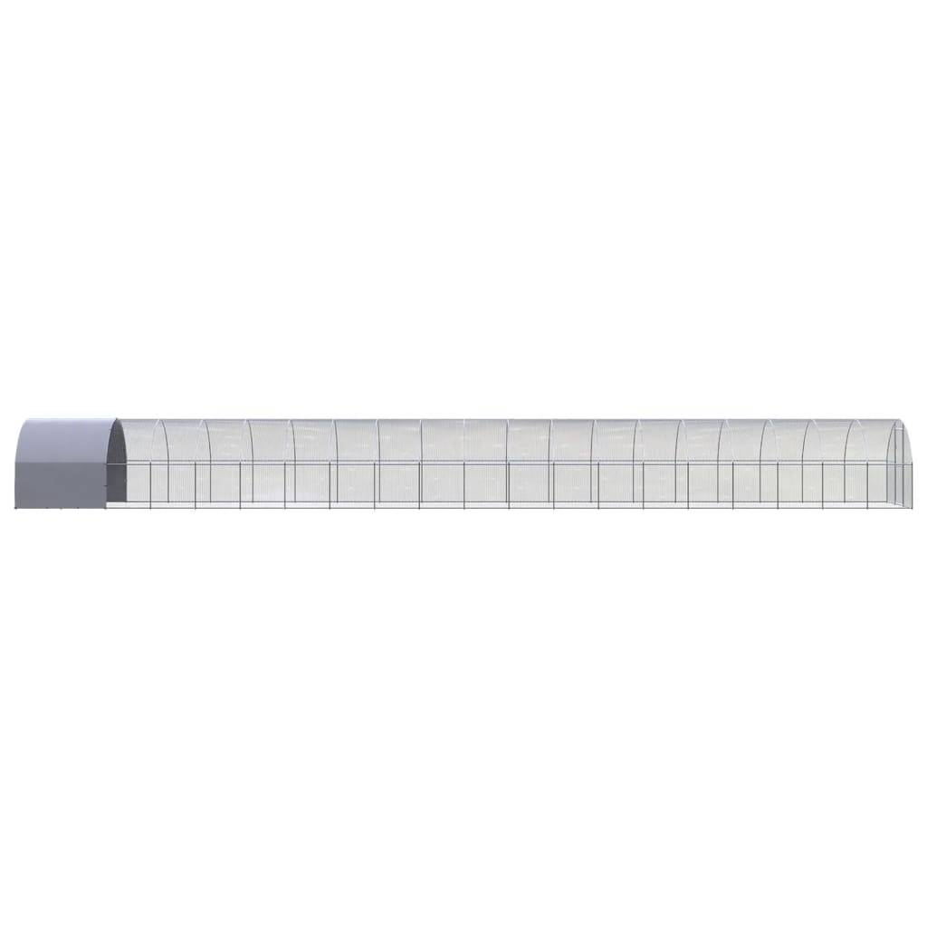Poulailler extérieur Acier galvanisé Toit PE jardin 3x20x2 m – ComfortXL Outdoor Living - Image 4