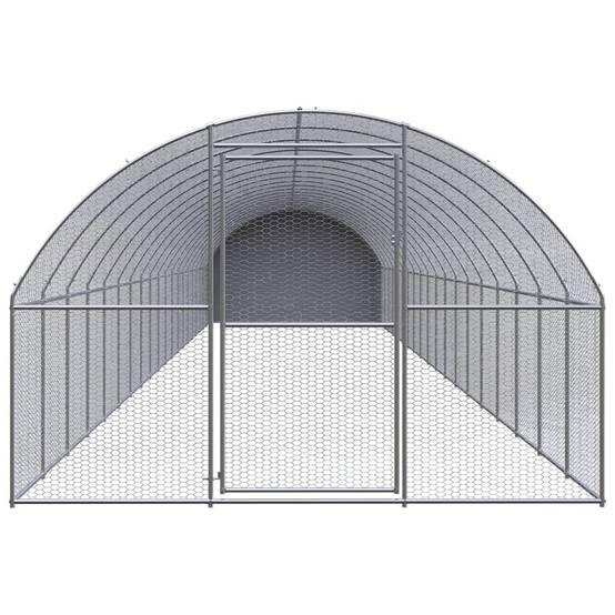Poulailler extérieur Acier galvanisé Toit PE jardin 3x20x2 m – ComfortXL Outdoor Living - Image 2