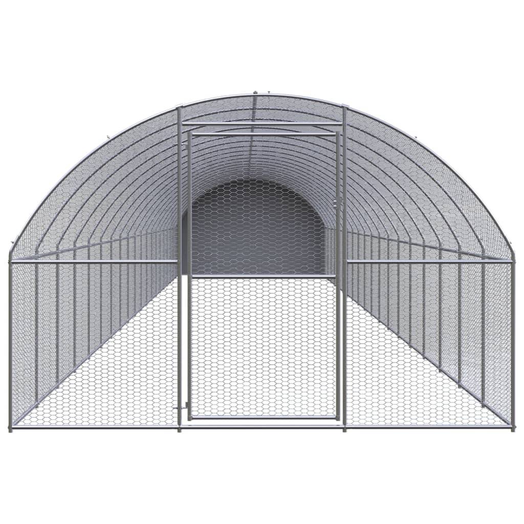 Poulailler extérieur Acier galvanisé Toit PE jardin 3x20x2 m – ComfortXL Outdoor Living - Image 2