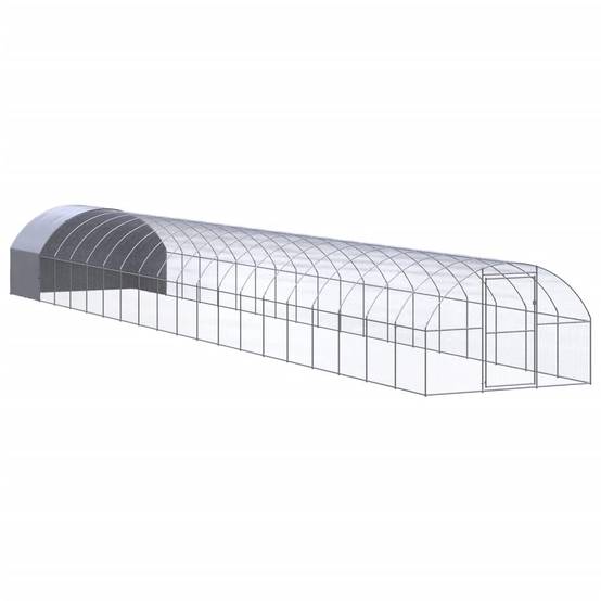 Poulailler extérieur Acier galvanisé Toit PE jardin 3x20x2 m – ComfortXL Outdoor Living - Image 1