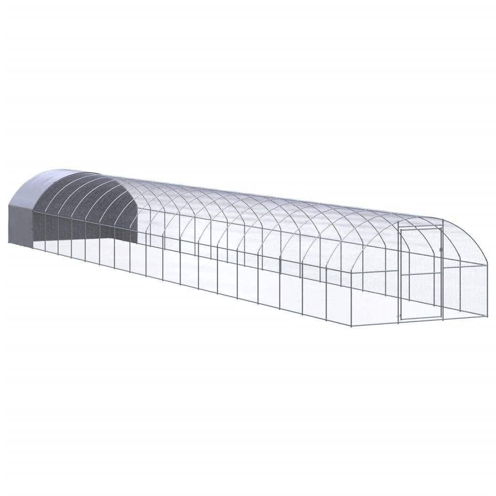 Poulailler extérieur Acier galvanisé Toit PE jardin 3x20x2 m – ComfortXL Outdoor Living - Image 1