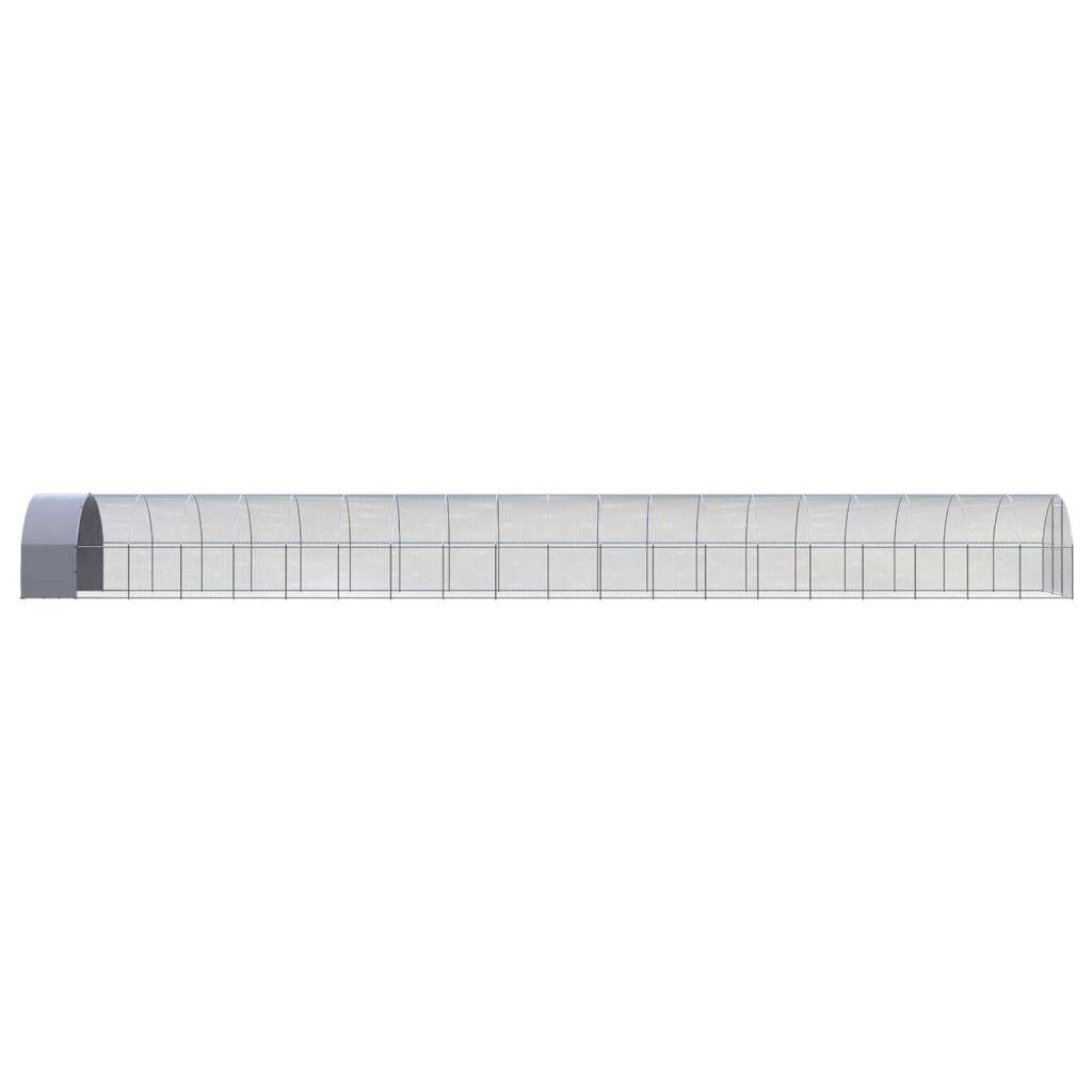 Poulailler extérieur Acier galvanisé Toit PE jardin 3x20x2 m – ComfortXL Outdoor Living - Image 3