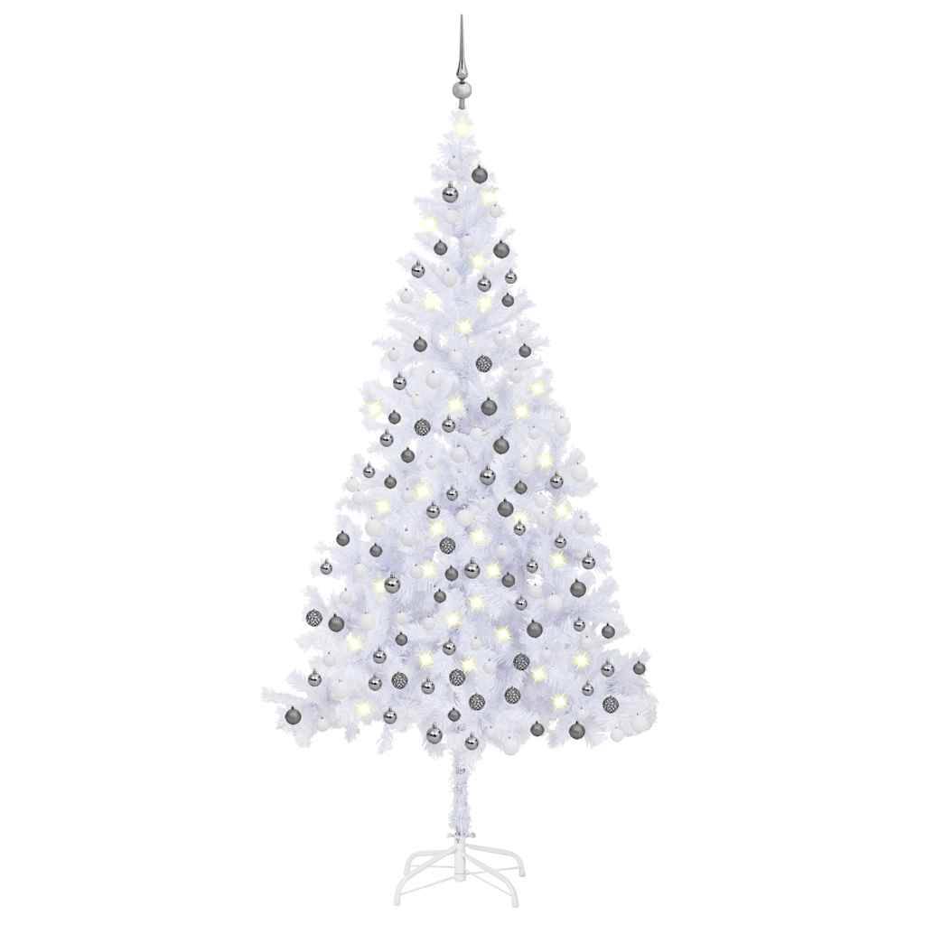Vidaxl - Arbre de Noël artificiel pré-éclairé/boules 210 cm 910 branches vidaXL 3077667 - Image 1