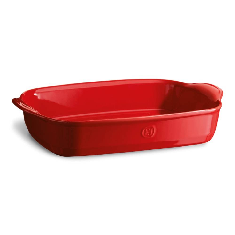 Plat rectangle Grand Cru rouge grand modèle - Gamm vert