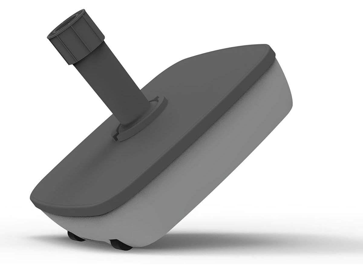 Eda - Pied de parasol carré en plastique à remplir 25 L  gris foncé/béton - EDA - Image 2
