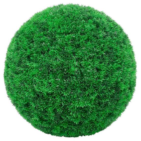 Boules de buis artificielles polyéthylène vert 27 x 27 x 27 cm, poids:1.2kg - PANGIVO - Image 2