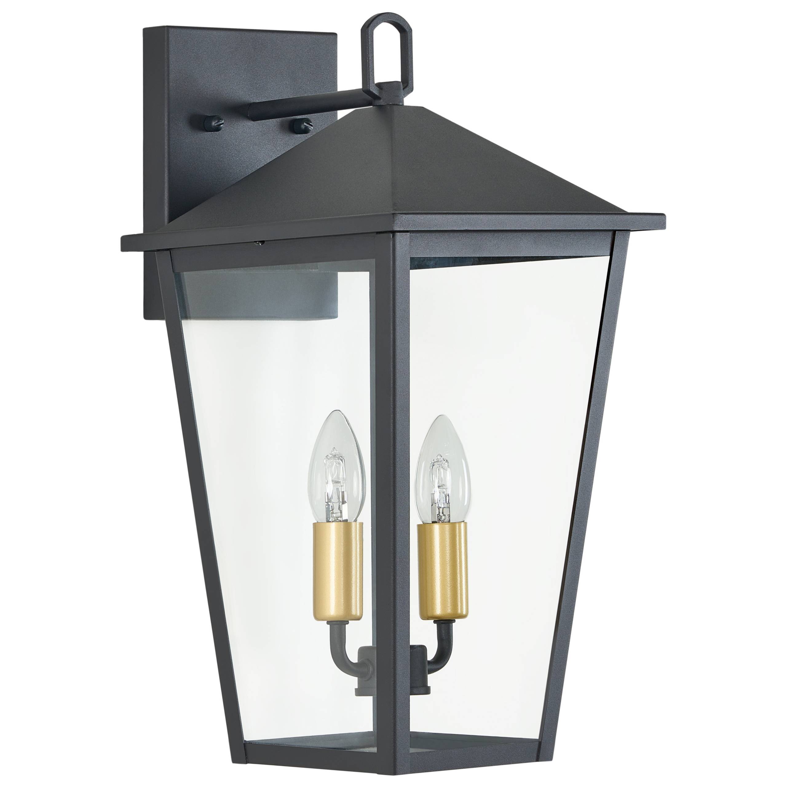 Beliani - Lampe murale pour l'extérieur Aluminium Noir TIMIS - 23x26x52- Beliani - Image 2