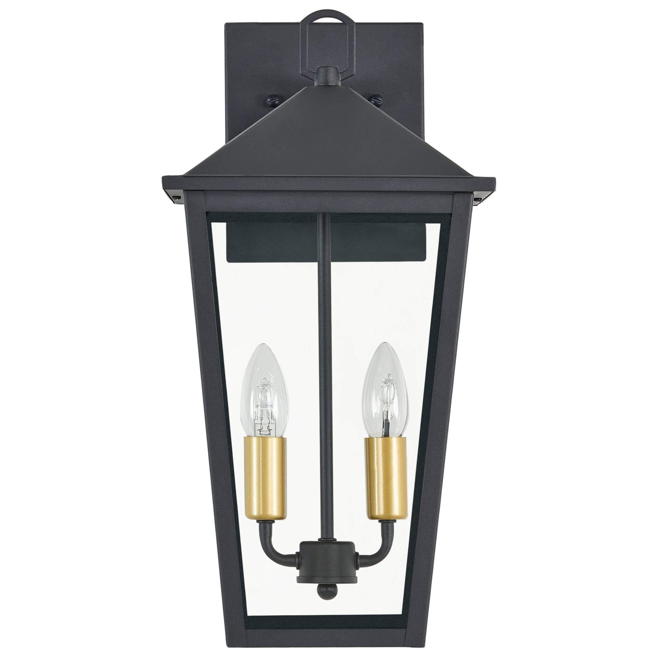 Beliani - Lampe murale pour l'extérieur Aluminium Noir TIMIS - 23x26x52- Beliani - Image 4