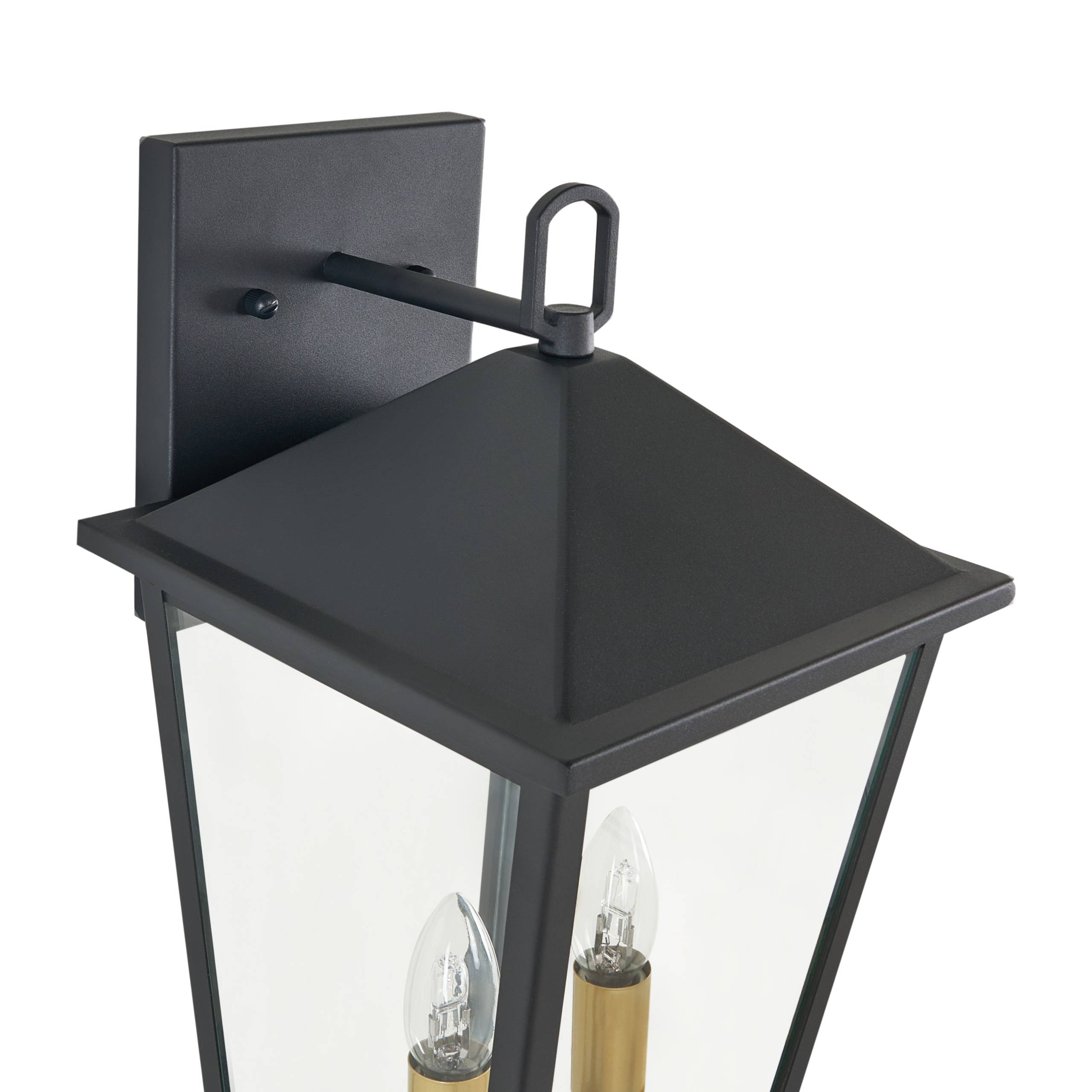 Beliani - Lampe murale pour l'extérieur Aluminium Noir TIMIS - 23x26x52- Beliani - Image 5