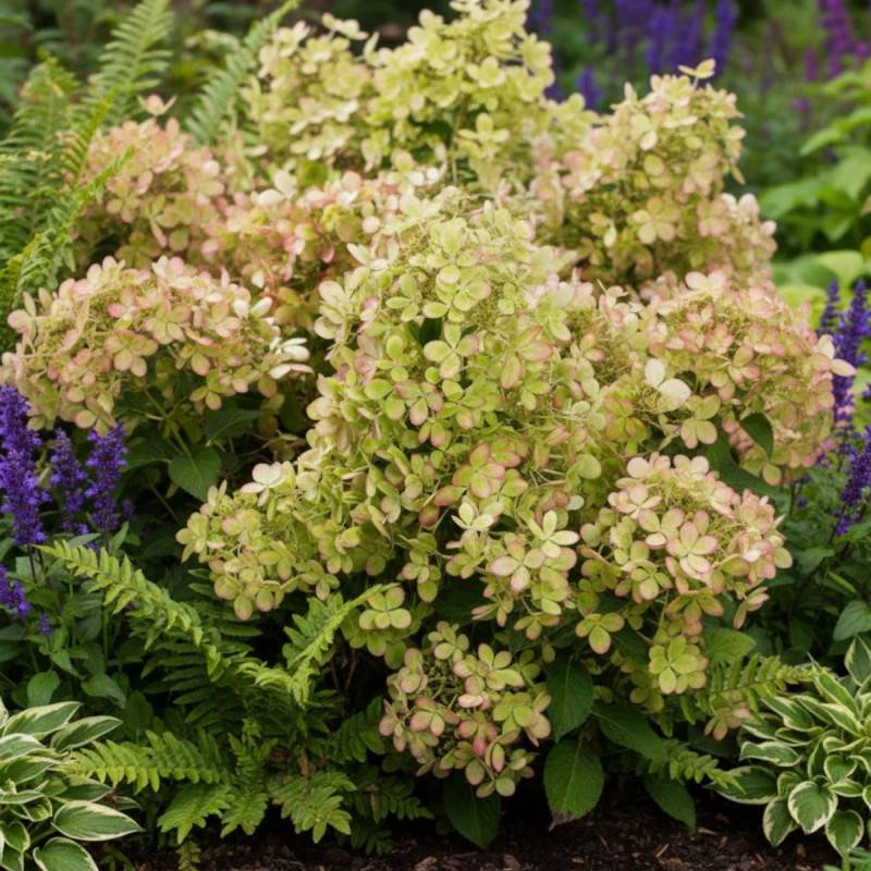 Hortensia paniculata Pastelgreen® 'Rencolor', Hydrangea paniculata à fleurs Rose - feuillage Caduc - Pot de 1,5L - 10/20 cm-  hauteur à maturité De 1, - Image 4