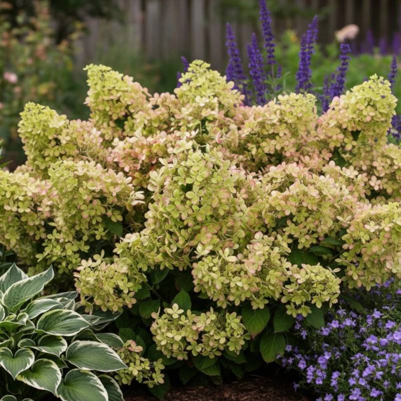 Hortensia paniculata Pastelgreen® 'Rencolor', Hydrangea paniculata à fleurs Rose - feuillage Caduc - Pot de 1,5L - 10/20 cm-  hauteur à maturité De 1, - Image 3