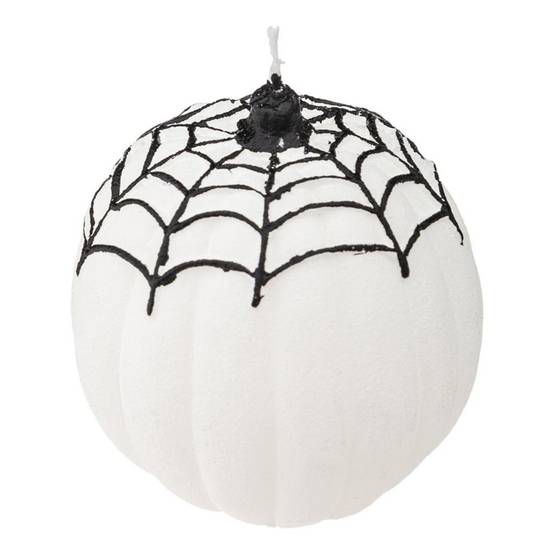 Bougie Déco "Toile d'Araignée" 6cm Blanc & Noir