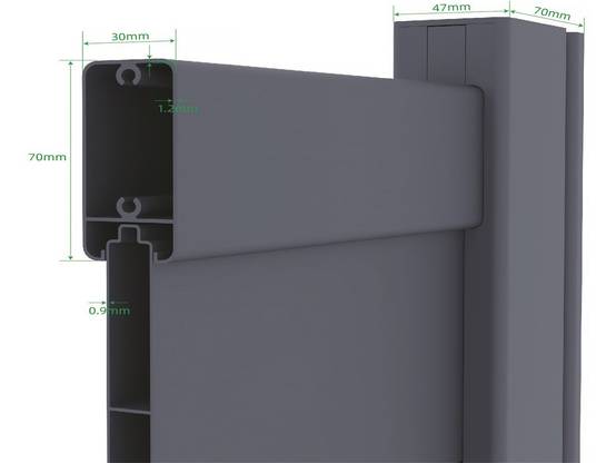 Portillon En Aluminium "bastien" - 100 X 176 Cm - Anthracite -habitat Et Jardin - Image 4