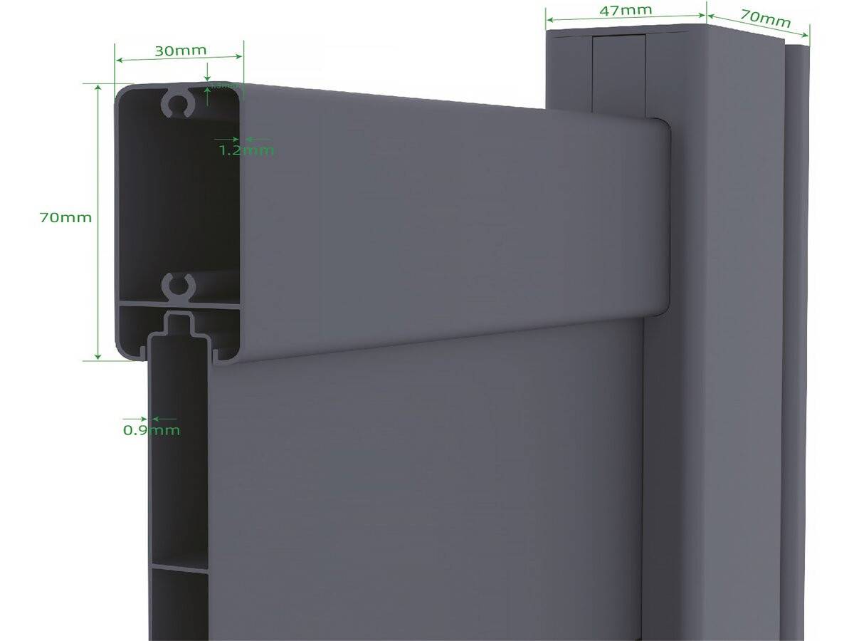 Portillon En Aluminium  "bastien" - 100 X 176 Cm - Anthracite -habitat Et Jardin - Image 4