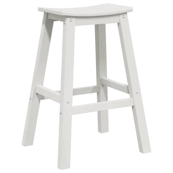 4pcs Salon De Jardin - Ensemble de bar de jardin Blanc HDPE g116 - Image 4