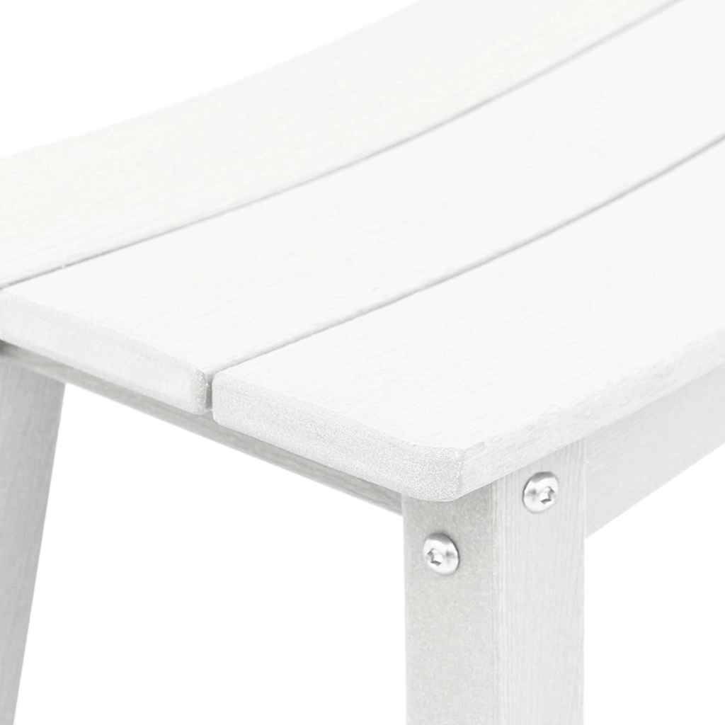 4pcs Salon De Jardin - Ensemble de bar de jardin Blanc HDPE g116 - Image 7