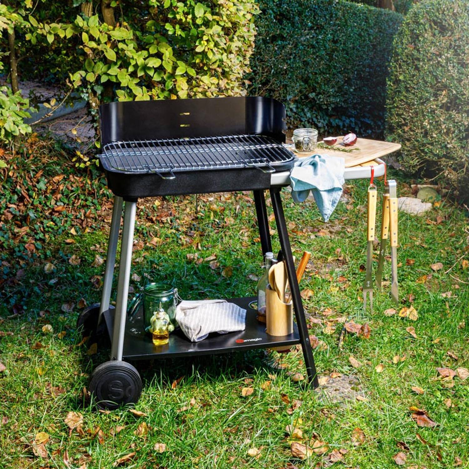 Somagic - Barbecue cuve fonte - SOMAGIC - Métal/Inox - Noir - Image 6