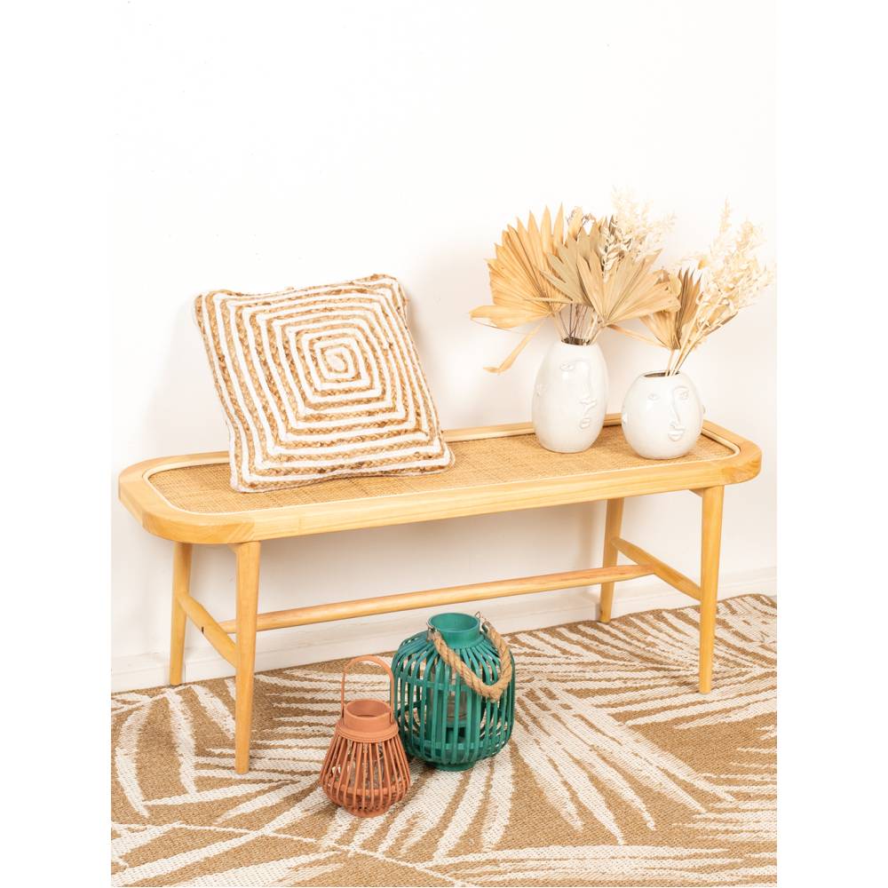 Aubry Gaspard - Coussins à motif en jute et coton (Lot de 3) - Image 2