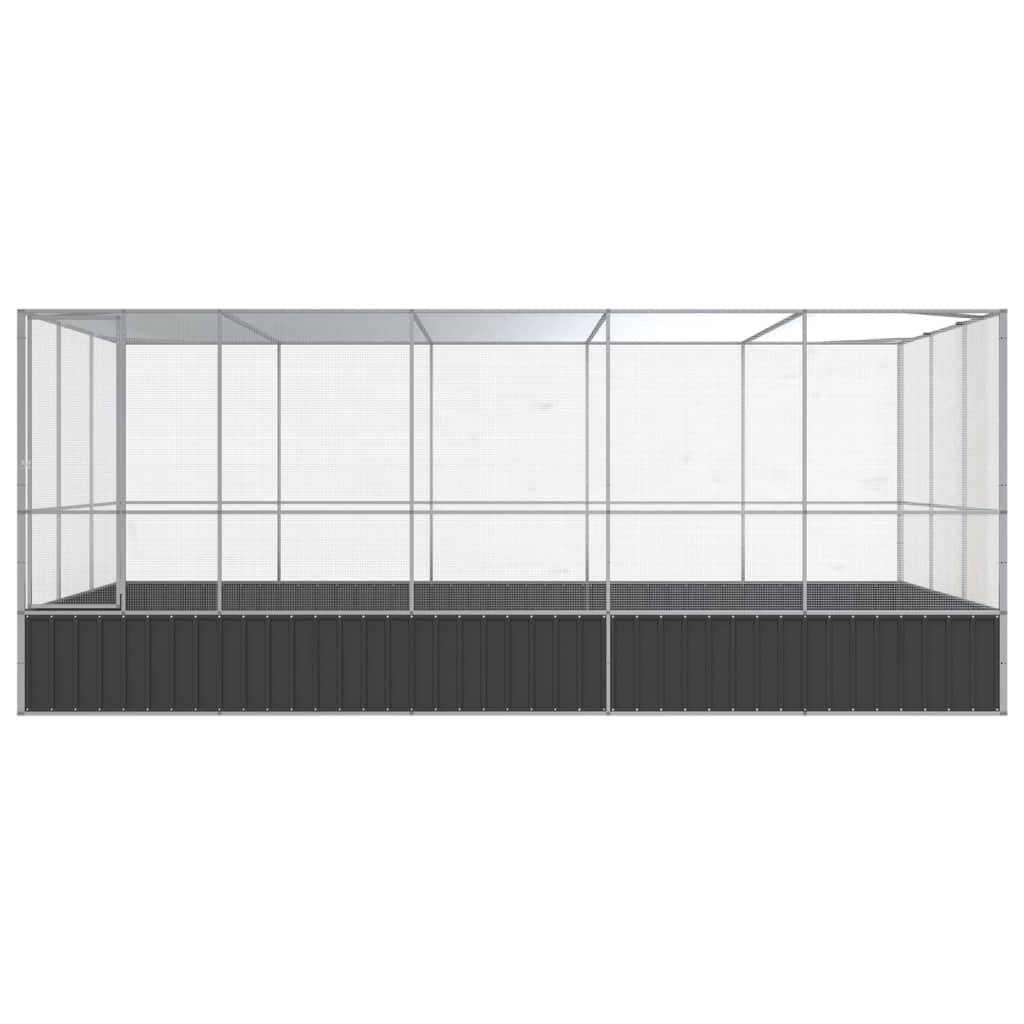 Volière Jardin Acier Galvanisé Grand Format 518x307cm Argent - ComfortXL Outdoor Living - Image 3
