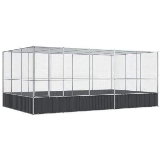 Volière Jardin Acier Galvanisé Grand Format 518x307cm Argent - ComfortXL Outdoor Living - Image 2