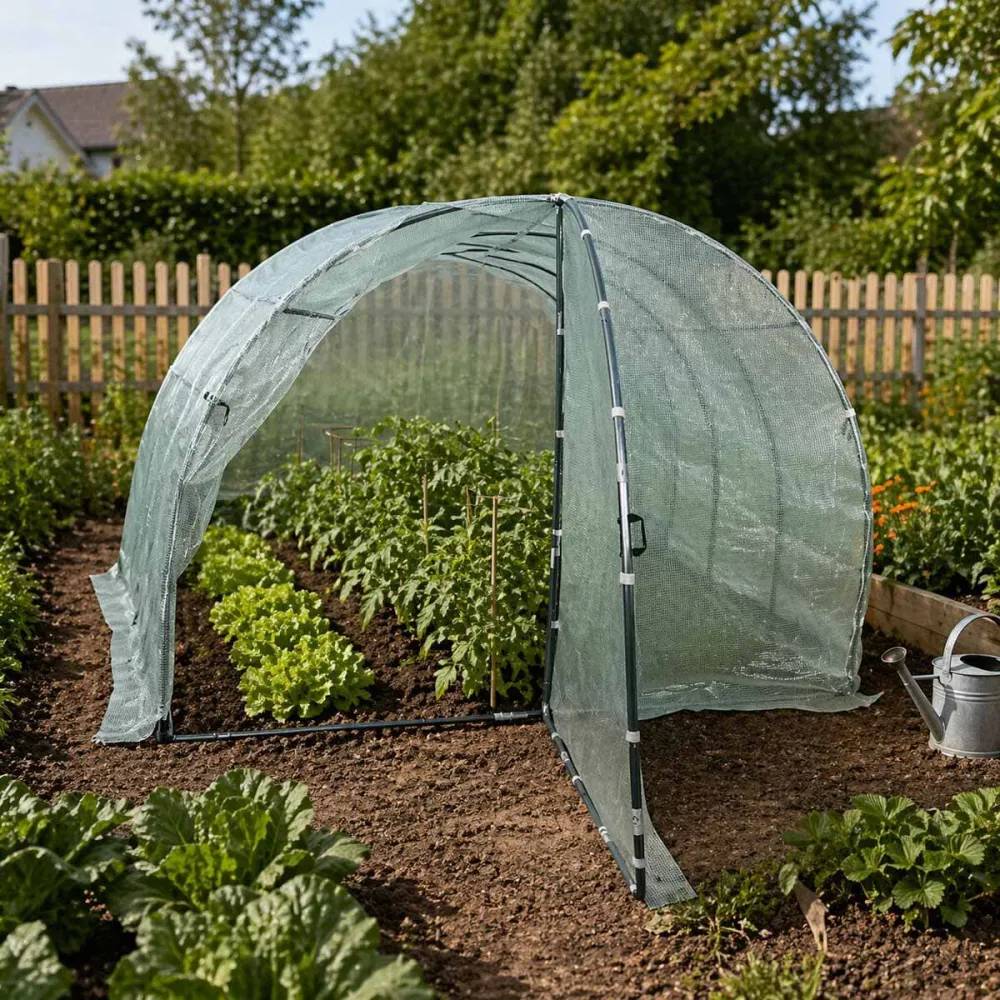 Serre Maraîchère 12m² - Structure Galvanisée avec Housse Anti-UV 140g/m² - Image 1