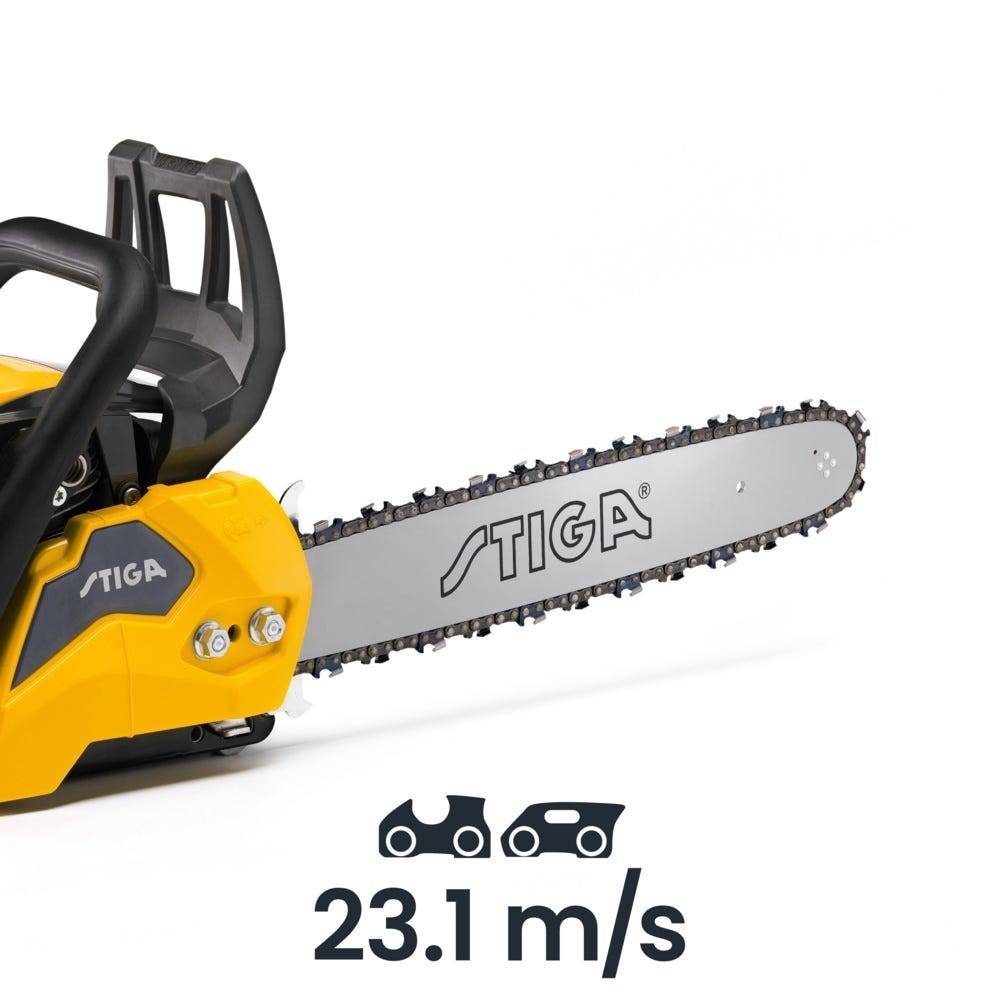 Stiga - Tronçonneuse CS 545 (16"), moteur 42.4cc, guide 40cm, pompe à huile réglable, contrôle vibrations - STIGA - Image 6